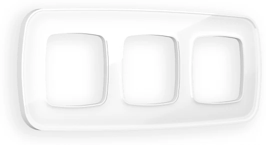 OF640103 Рамка Ambrella Volt OMEGA Coint (Белый Стекло органическое) 3-ая OF640103