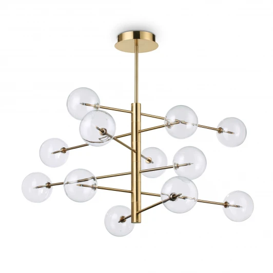 EQUINOXE SP12 OTTONE ANTICO Потолочная люстра Ideal Lux EQUINOXE SP12 OTTONE ANTICO