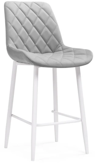517170 Полубарный стул Woodville Баодин К Б/К светло-серый / белый 517170