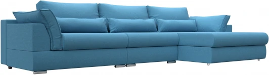 123510 Диван угловой Пекин Long угол правый Лига Диванов (Рогожка) арт.123510