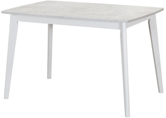 RF 0006 Стол Oslo раскладной 120-160x80x76см, Бетон лайт, белый Bradex Home RF 0006