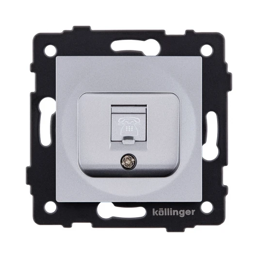 REA-009GY Розетка телефонная RJ11 серый Kollinger REA-009GY для Aspekt, Eleganz, Reflex