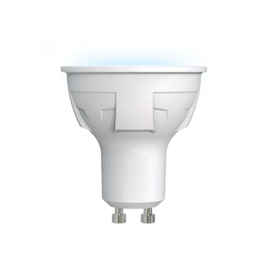 LED-JCDR 6W/NW/GU10/FR PLP01WH картон Лампочка светодиодная полусфера белая GU10 6W 4000K Uniel LED-JCDR 6W/NW/GU10/FR PLP01WH