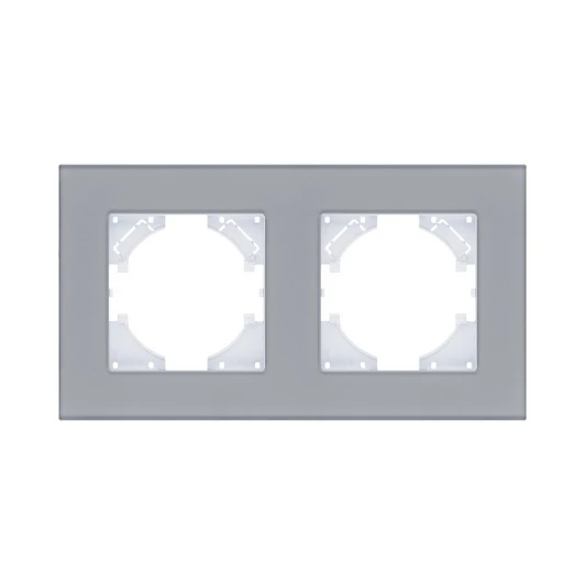 RM2GY Рамка 2-постовая стекло серый Kollinger Reflex MG RM2GY