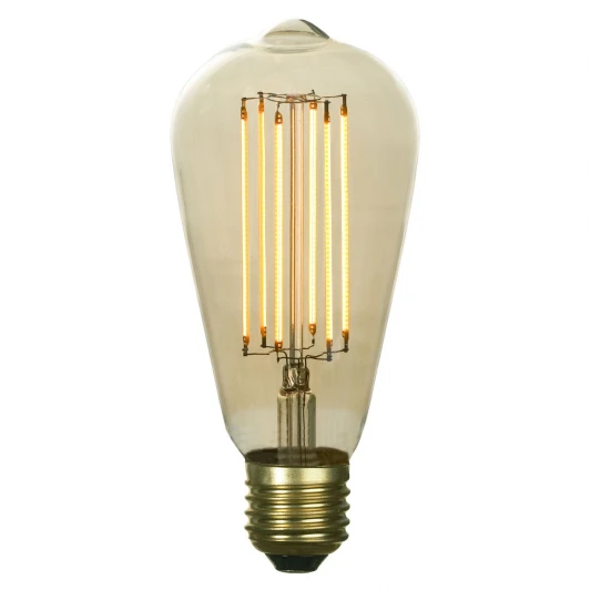 GF-E-754 Ретро лампочка накаливания Эдисона груша прозрачная E27 6W 220V желтое свечение Lussole Edisson GF-E-754