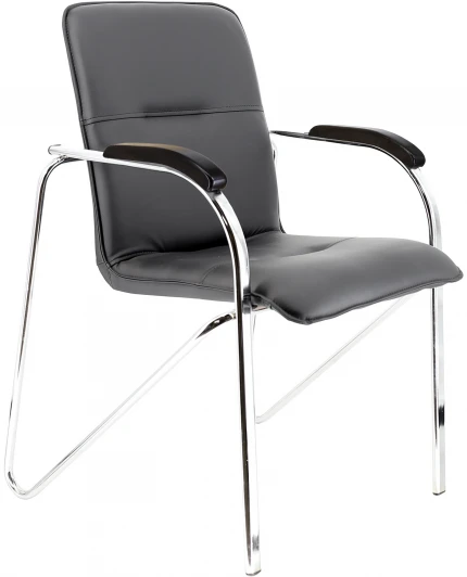 EP_Samba_WOOD_CF_PG Black Кресло Everprof Samba Wood CF Экокожа Черный арт.EP_Samba_WOOD_CF_PG Black