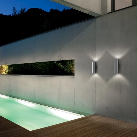 GUN AP2 BIG ALLUMINIO Настенный светильник Ideal Lux Gun AP2 BIG ALLUMINIO