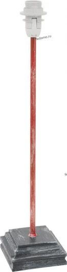 49315 Основание настольной лампы Eglo Vintage, 1 лампа, черный с серебром и красным