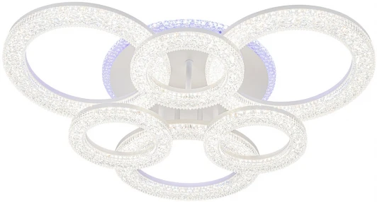 10281/6LED Потолочная люстра Escada Alunit 10281/6LED 182Вт, металл/акрил, белый (регулировка яркости, 220V, пульт управления)