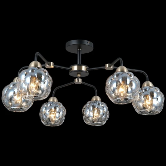 IL0447-6CSQ-79 BK Потолочная люстра на штанге ILLUMICO IL0447-6CSQ-79 BK