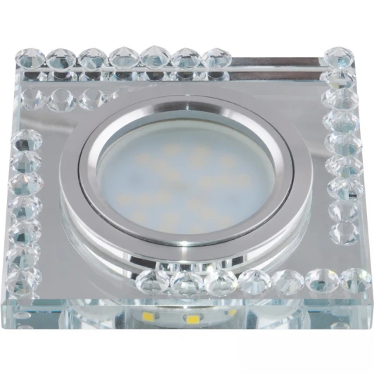 DLS-L101 GU5.3 CHROME/CLEAR Встраиваемый точечный светильник Fametto Luciole DLS-L101 GU5.3 CHROME/CLEAR