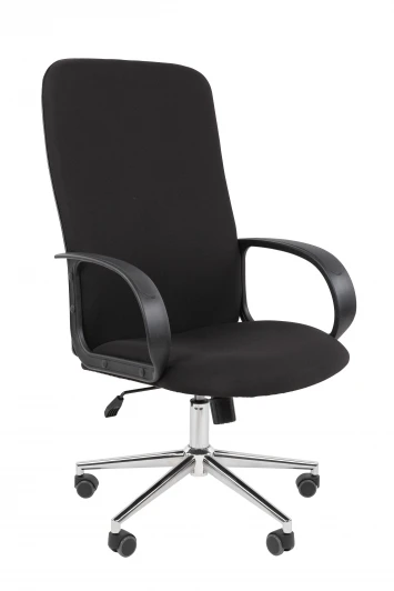 CHAIRMAN 278 ткань Т хром Офисное кресло Chairman 278 Россия ткань T08 черный хром 7216607