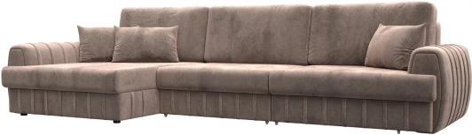 129304L Диван угловой Лига-057 НПБ Лонг угол левый Лига Диванов (Велюр) арт.129304L