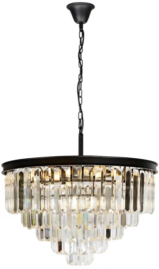 6101-600 BK Подвесная люстра каскадная iLamp Triumph 6101-600 BK (220V, хрусталь, на цепи)