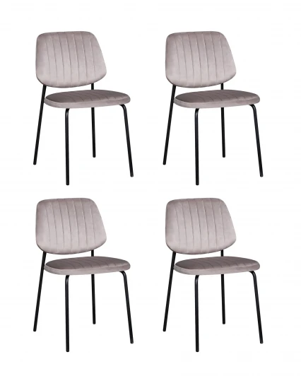 УТ000042526 Стул обеденный Patrys капучино велюр 4 шт. Stool Group УТ000042526