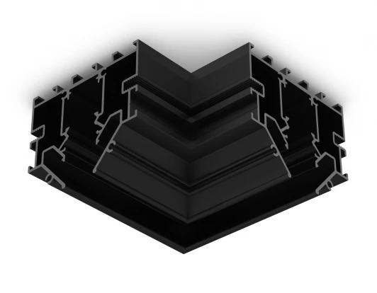 GL1981 Коннектор угловой 90 для шинопровода в натяжной потолок системы крепления Гарпун Magnetic standard 48V 10mm  Ambrella Track System GL1981