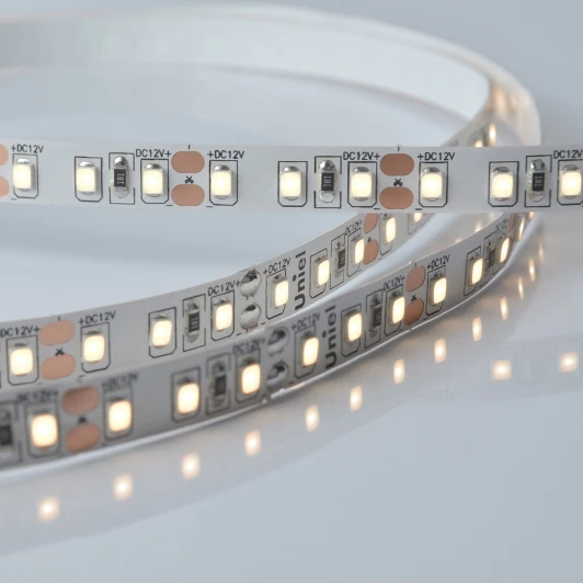 ULS-M13-2835-120LED/m-8mm-IP20-DC12V-9,6W/m-5M-3000K PROFI катушка в герметичной упаковке Светодиодная лента Uniel ULS-M13-2835-120LED/m-8mm-IP20-DC12V-9,6W/m-5M-3000K PROFI катушка в герметичной упаковке