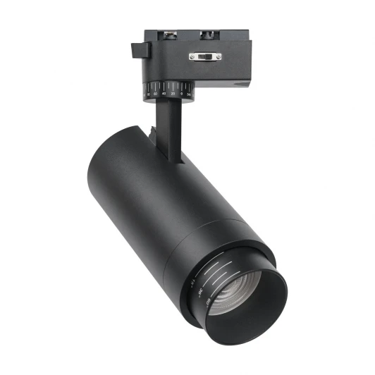 4867-1U Трековый светильник однофазный светодиодный Favourite Practica 4867-1U LEDx10/20/30W 220V 1004/1768/2312LM 3000-6000K, zoom: 15-60