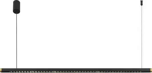 SL6238.403.01 Подвесной светильник ST Luce SL6238 SL6238.403.01 черный/черный,латунь LED 1*20W 4000K (220V, на тросе)