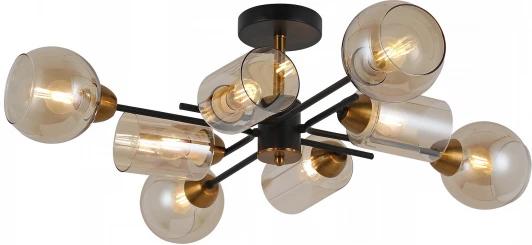 IL8243-8COU-79 BK GD Потолочная люстра на штанге ILLUMICO IL8243-8COU-79 BK GD (220V)