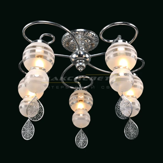 1-8870-5-CR E14 Потолочная люстра Максисвет 8870 1-8870-5-CR E14