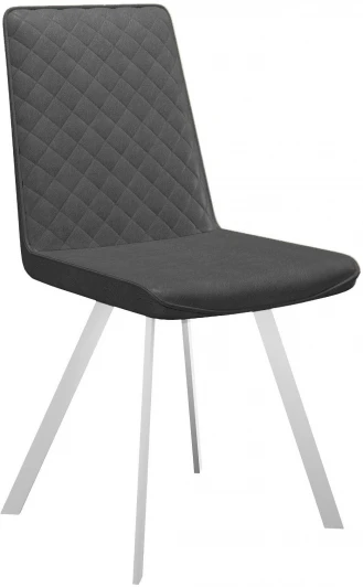 00-00059749 Стул 202 KL14 серый, ножки белые Dikline 00-00059749