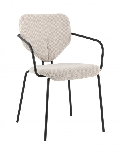 УТ000039585 Стул обеденный Masey с подлокотниками бежевый Stool Group арт.УТ000039585