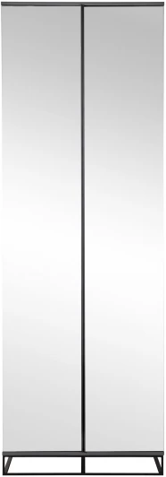 401055113h Шкаф двухстворчатый с зеркалом City графит/40см R-Home арт.401055113h