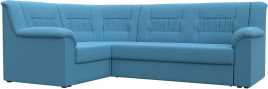 123442L Диван угловой Карелия левый угол (Голубой/Рогожка) Лига Диванов арт.123442L