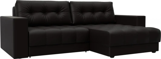 128467 Диван угловой с декором Лига-049 НПБ Лига Диванов (Экокожа) арт.128467