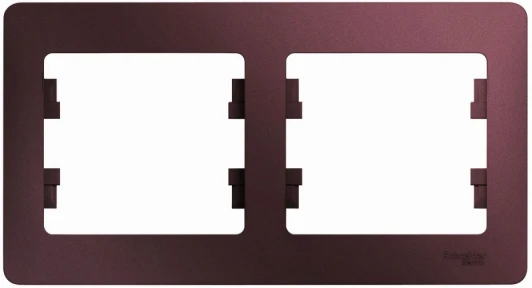 GSL001102 Рамка на 2 поста (баклажановый) Systeme Electric Glossa GSL001102