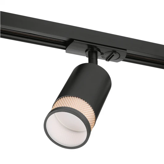 WTL-GU10/12BG Трековый светильник однофазный Wolta WTL-GU10/12BG под лампу GU10 Черный / золотой RETE