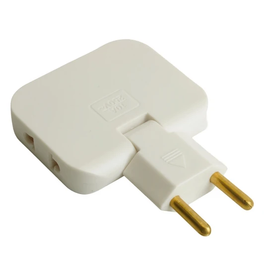 50067 Разветвитель сетевой 3-х местный без заземления (белый) Stekker 50067