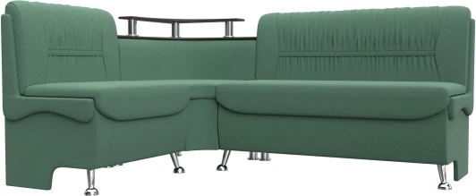 125902L Диван кухонный угловой Сидней левый угол (Зеленый/Рогожка) Лига Диванов арт.125902L