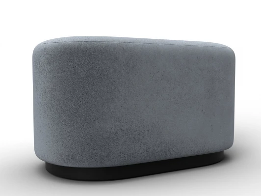 132380 Пуф 007 (ДСП,Фанера/Пластик/Велюр/Серый) Лига Диванов 132380