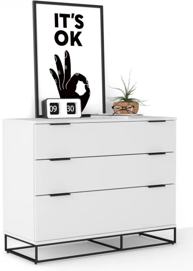 401052105h Комод большой City 100 см. Белый R-Home арт.401052105h