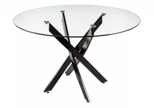 1505 Стеклянный стол Woodville Komo Black 1505