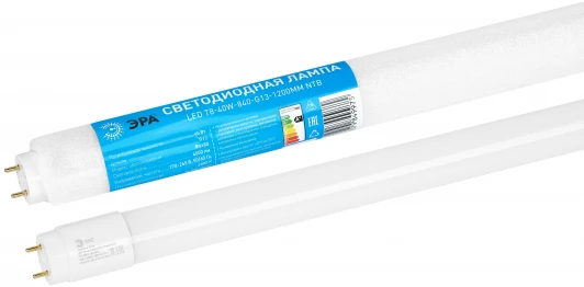 LED T8-40W-840-G13-1200mm NTB R Лампочка светодиодная ЭРА LED T8-40W-840-G13-1200mm NTB R