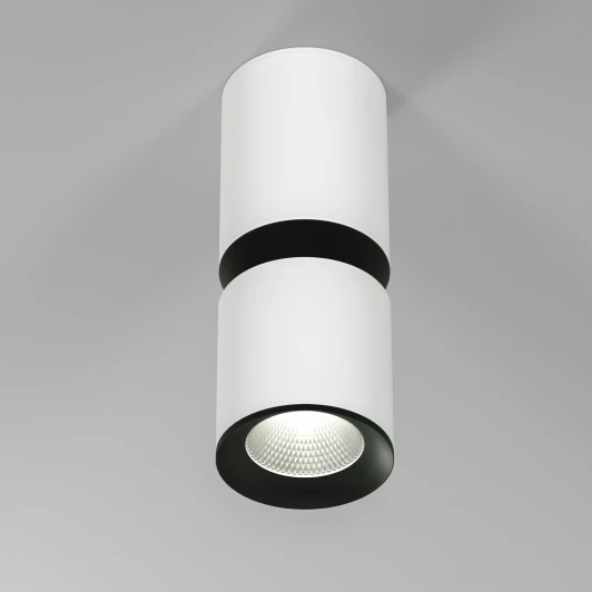25048/LED Светильник потолочный светодиодный Elektrostandard Kayo 12W 4000К белый/черный a064728