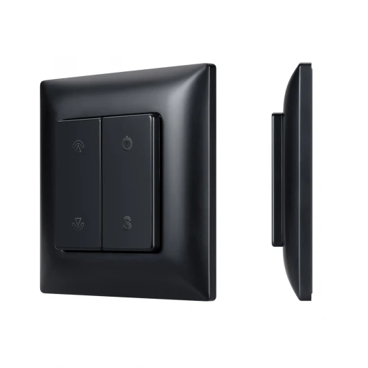 059068 Кнопочная панель INTELLIGENT ARLIGHT SMART-RF-801-22-1G-DIM-SUF Black (3V, 2.4G) (IARL, IP20 Пластик) 059068