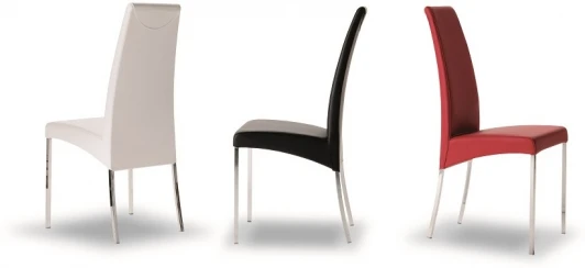 04.01.M089TR504 Стул AIDA 04.01 (M089 алюмин./ TR504 черный, экокожа) (арт.04.01.M089TR504)