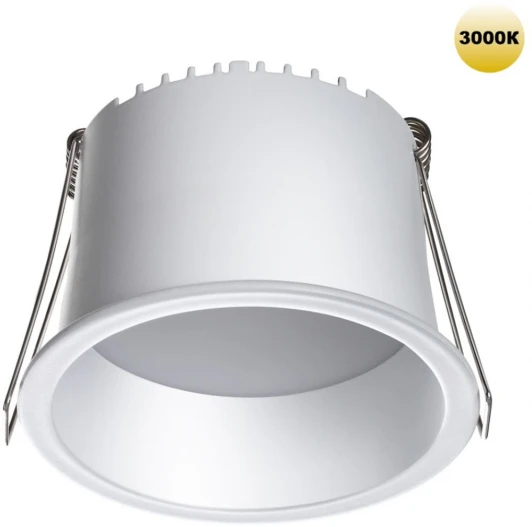 359234 Светильник встраиваемый светодиодный Novotech Tran 359234 SPOT белый IP20 LED 9W 220V 540Лм 3000К (круглые)