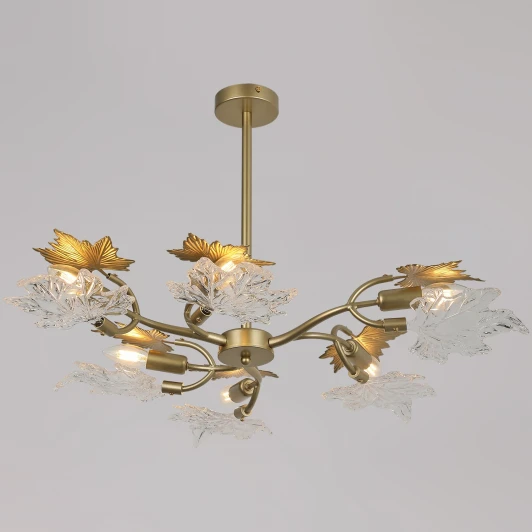 IL0509-6P-79 CPG AUTUMN Потолочная люстра на штанге хрустальная ILLUMICO IL0509-6P-79 CPG AUTUMN (220V)