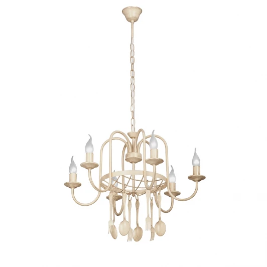 V1333/6 Подвесная люстра Vitaluce V1333/6 (220V, на цепи, свеча, вилки и ложки)