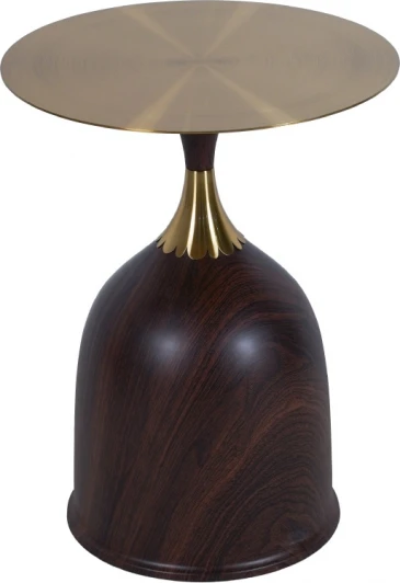 FR 1035 Кофейный столик Stupa диам.40см x 54см, металл под дерево Bradexhome арт.FR 1035