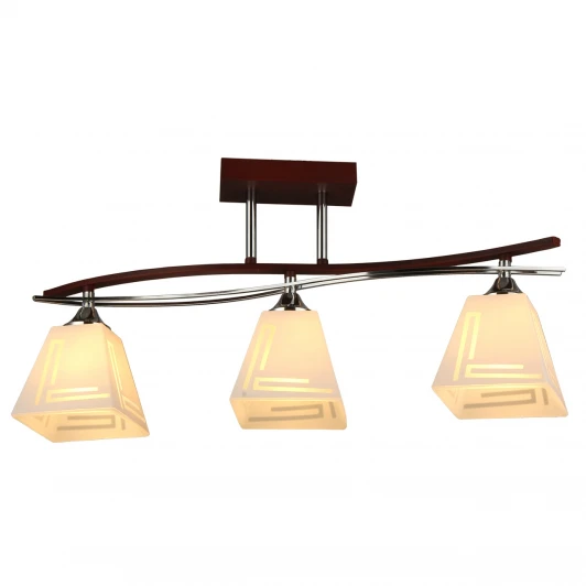 MD.3139-3-S WENGE+CH Потолочная люстра Imex MD.3139-3-S WENGE+CH