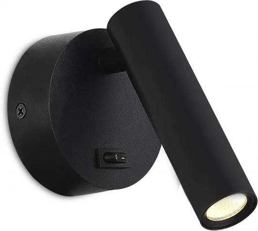 ST161.401.05 Спот ST Luce ST161.401.05 Черный/Черный LED 1*5W 3000K (220V, выключатель)