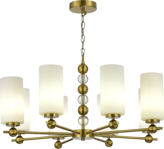 SL2003.303.08 Подвесная люстра ST Luce SL2003 SL2003.303.08 латунь/белый E27 8*40W