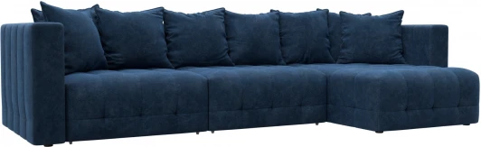128833 Диван угловой Лига-052 НПБ Лонг угол универсальный Лига Диванов (Велюр) арт.128833
