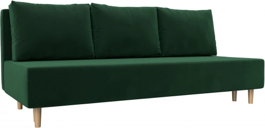 121091 Диван прямой Лига-033 (Зеленый/Велюр) Лига Диванов арт.121091